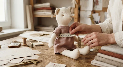 Cotton doll measuring guide
