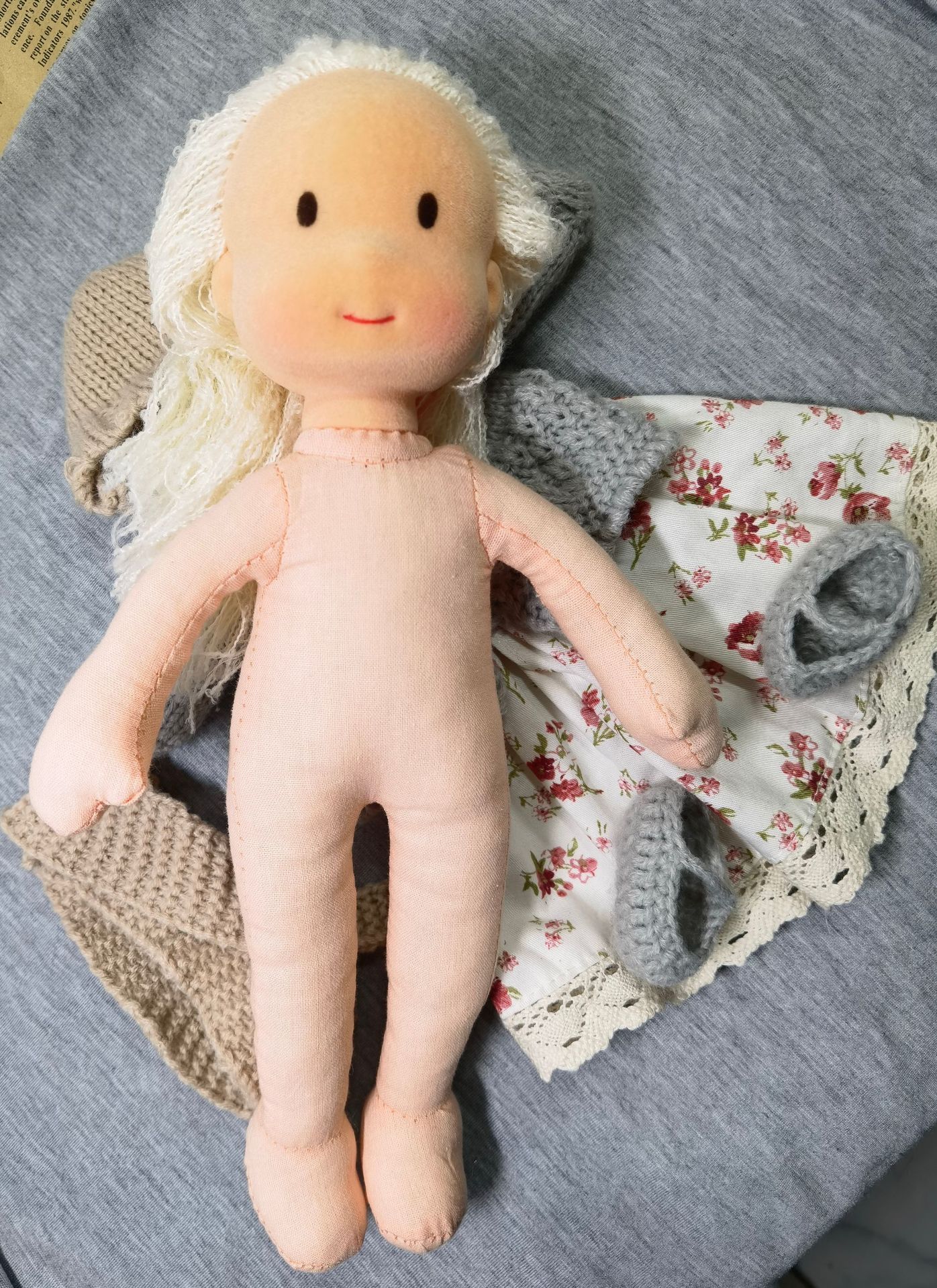 Handmade Rag Doll Dressing Clothes Set detail 6