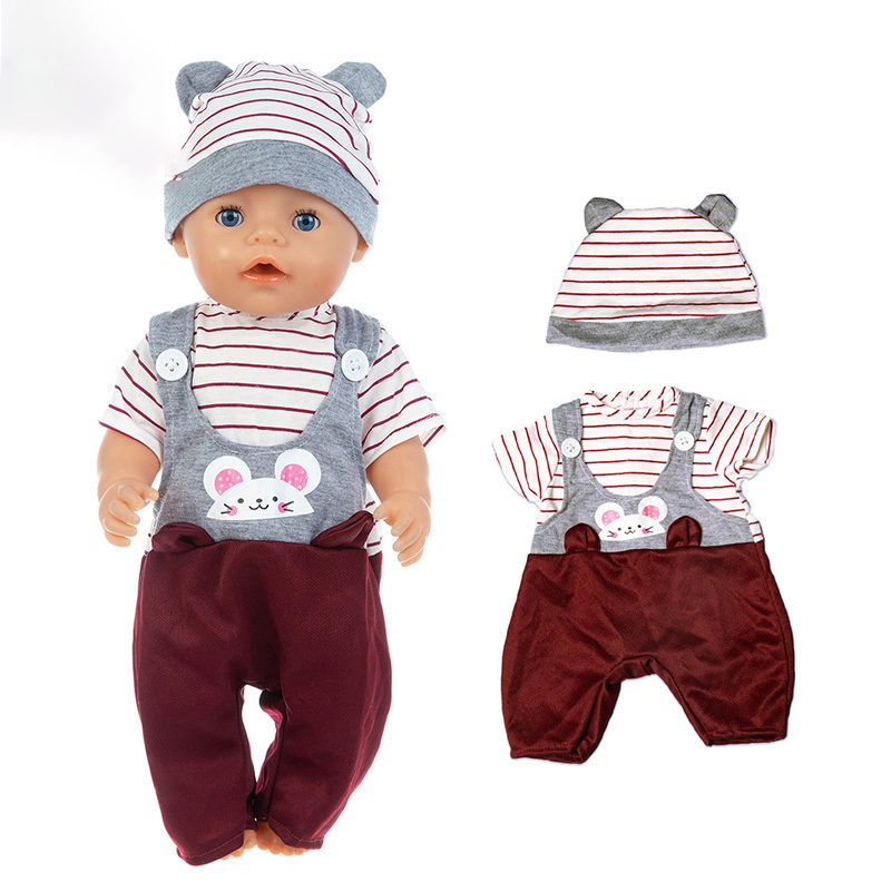 Fake Suspenders Doll Clothes detail 5