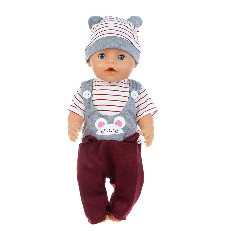 Fake Suspenders Doll Clothes detail 2
