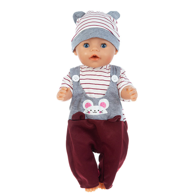 Fake Suspenders Doll Clothes detail 4