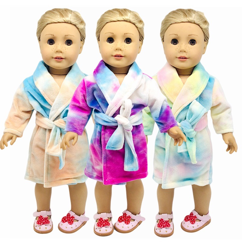 18 Inch Girl Doll Clothes Colorful Nightgown Doll Clothes Pajamas Accessories detail 3