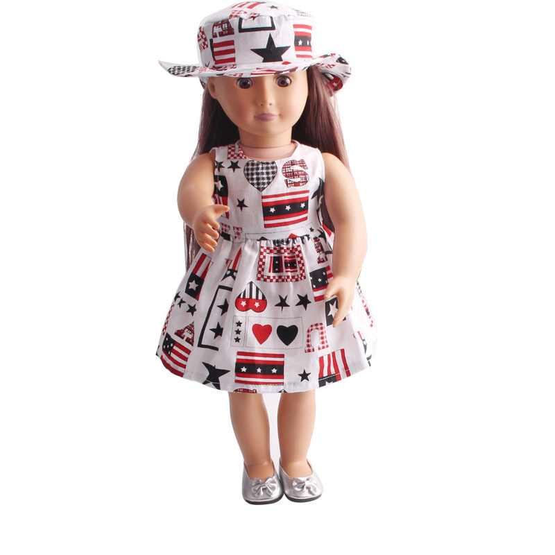 18-inch Girl Doll Clothes Ocean Doll Clothes Dress detail 3