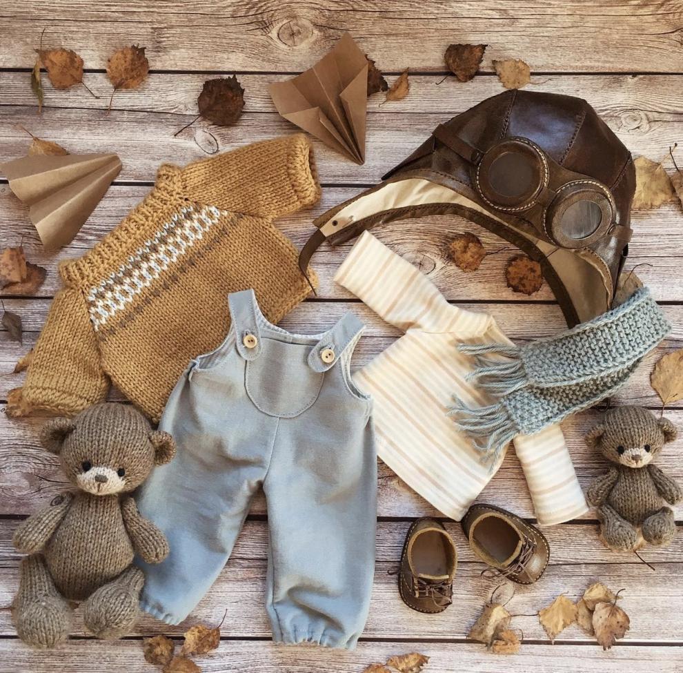 Handmade Rag Doll Dressing Clothes Set detail 5
