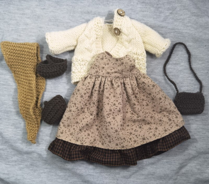 Handmade Rag Doll Dressing Clothes Set detail 3