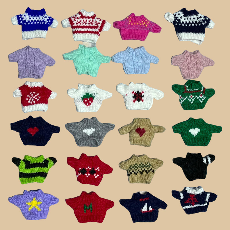 10cm Doll Clothes Replacement Sweater Figurine Doll Small Clothes Accessories