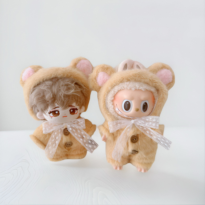 Doll Clothes Cotton Jumpsuit Hat Suit detail 3