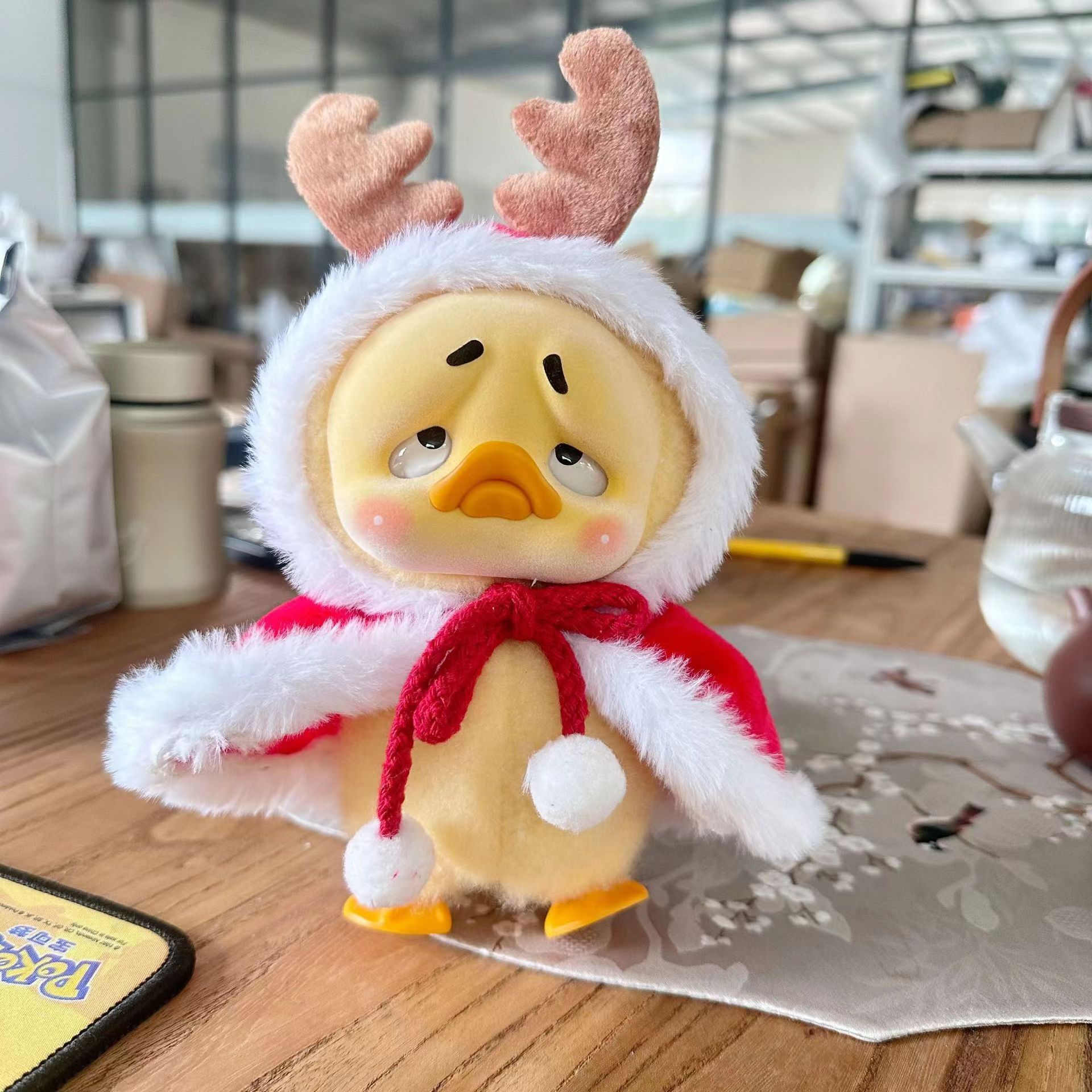 Annoying Duck Doll Clothes Antlers Cloak detail 3